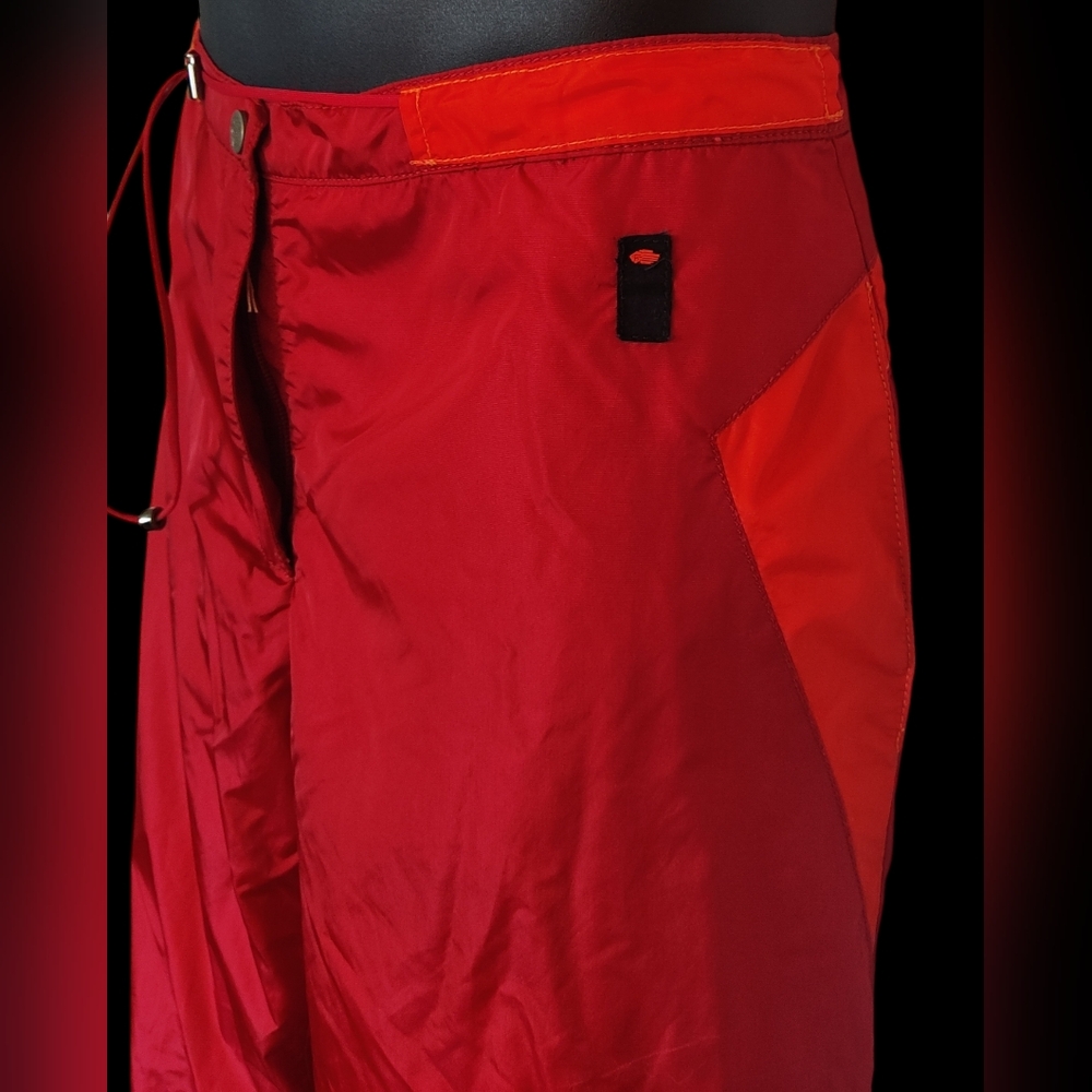 Women's Authentic Vintage Versace Sport Track Pant Red Orange Size Large